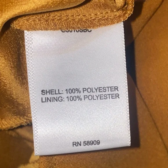 GIBSON LATIMER | Faux Wrap Dress | Size Small | Mustard Color - Picture 6 of 6